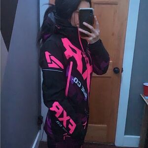 FXR Black Purple and Pink Snowsuit women’s size 2